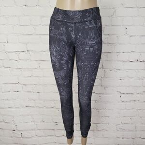 DANSKIN Black Gray tights leggings XS